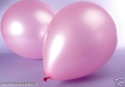 25 x 14 Pink Pearl Helium Wedding Birthday Celebration Party Balloons