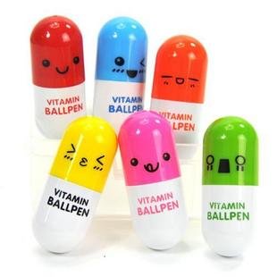 Vitamin Pen with Cute Emotion