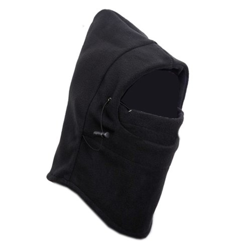 SumDirect 6 in 1 Thermal Hat Bike Wind Stopper Face Mask New Caps Neck Warmer(Black)