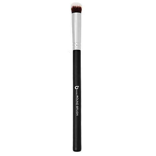 Mineral Makeup Brush: Round Bristles Best for Concealer, Foundations, Powders & Eyeshadow for Sheer Coverage; Best Smokey Eye Brush (Small, Synthetic) - Beauty Junkees