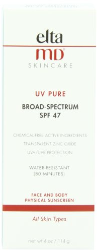 EltaMD SPF 47 UV Pure Broad-Spectrum Sunscreen, 4 Fluid Ounce