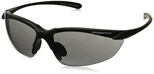 Crossfire 921 Sniper Safety Glasses Smoke Lens - Matte Black Frame