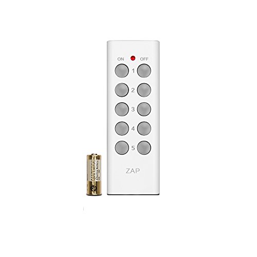 Etekcity 5-Channel Wireless Remote Control for Outlet Receivers, White (1Tx)