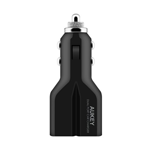 Aukey 4.2A / 21W Dual Port USB Car Charger for Apple, Samsung, Nexus, Motorola, HTC, LG, Sony and most of the USB Charged Devices (Black)
