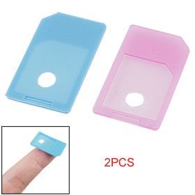 2 Pcs Micro SIM to SIM Card Adapter for iPhone 4 4G