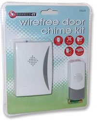 Wireless Door Bell Kit Battery Operated 24 Chimes Range 50m