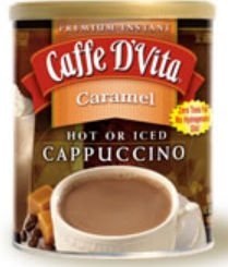 Caffe D'vita Instant Cappuccino - Caramel - 16 oz
