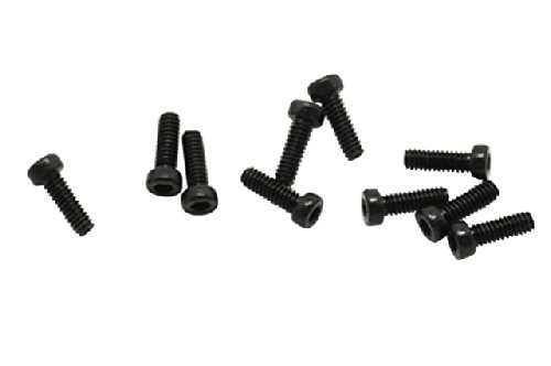 Axial AXA013 Cap Head Screws (10-Piece), M2x6mm, Black Oxide