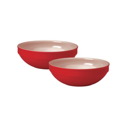 Emile Henry Individual Pasta Bowls, Set of 2, Cerise Red