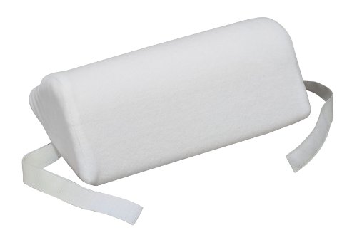 HealthSmart Portable Foam Headrest Support Pillow for Head and Neck, For Home, Car or Travel, White