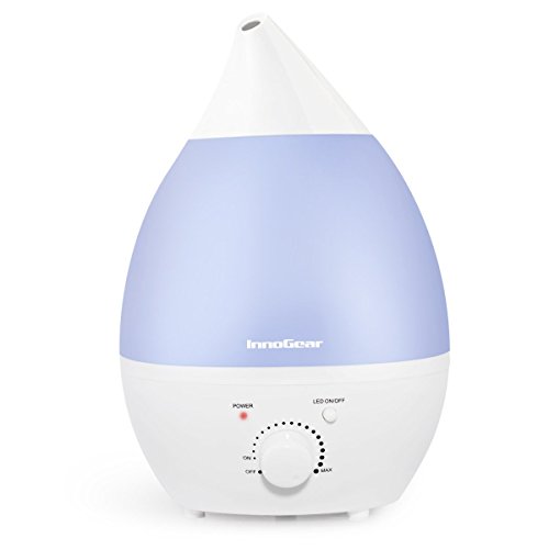 Cool Mist Humidifier, InnoGear 2.4L Aroma Essential Oil Diffuser Ultrasonic Best Personal Air Humidifiers with Waterless Auto Shut Off Function 7 Color Changing LED Light for Baby Kids Room Home