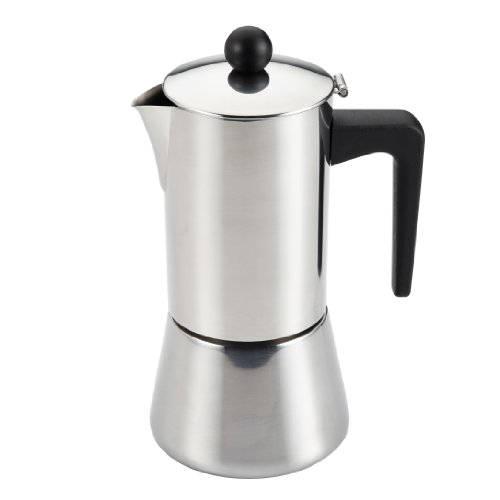 BonJour Coffee Stainless Steel Stovetop Espresso Maker, 48-Ounce