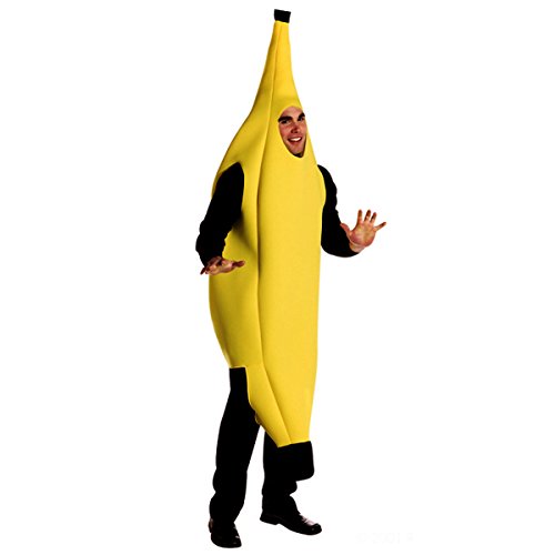 Quesera Men's Banana Deluxe Adult Banana Suit Funny Christmas Adult Costumes
