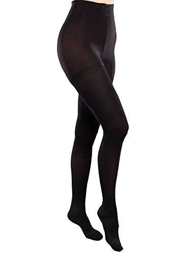 Therafirm Ease Opaque Women's Long Pantyhose 15-20 mmHg, Black, Large