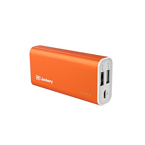 [Travel Charger] Jackery Pop Portable Charger 5200mAh External Battery Pack - Dual USB Portable Battery & Travel Chargers for Apple iphone SE, Apple iPhone 6s, 6s Plus, 6 Plus, 5S, 5C, iPad Air, Samsung, and Android Smart Devices