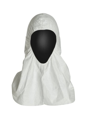 DuPont Tyvek TY657S Pullover Hood, Universal Size, White (Pack of 100)