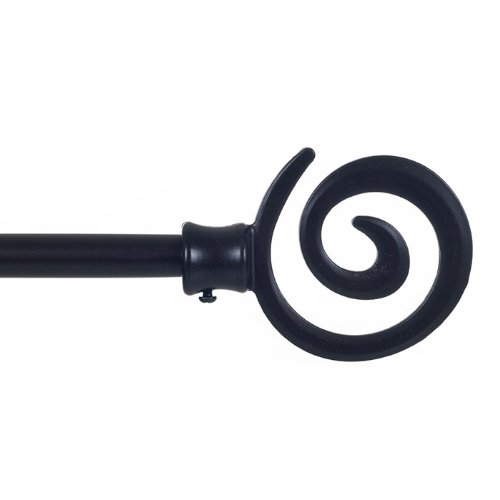 Lavish Home Bedford Home Spiral Curtain Rod, 3/4-Inch, Rubbed Bronze