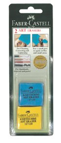 Faber-Castell 2 Kneadable Art Erasers, 127120-2, Colors May Vary