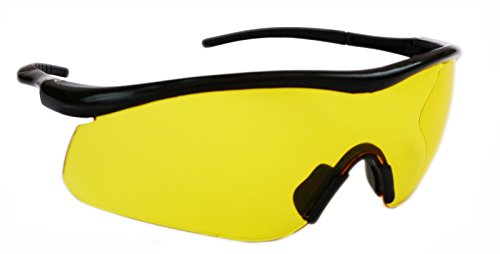 Impact Shooting Safety Glasses Yellow Shatterproof UV400 Lens