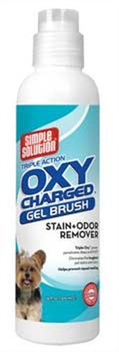 Simple Solution Oxy Charged Stain and Odor Remover, Gel Brush, 16-Ounces