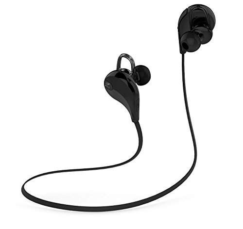 SoundPEATS QY7 Bluetooth 4.1 Wireless Sports In-ear Stereo Headphones Earbuds Earphones with Microphone (Black)