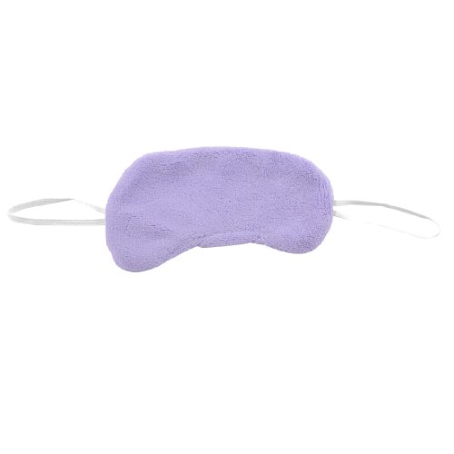 Stretchy Dual Ear Loops Soft Plush Eye Mask Cover Eyeshade Light Purple