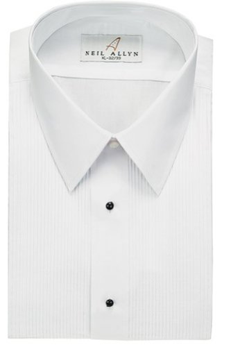 Tuxedo Shirt - Laydown Collar 1/8 Inch Pleat Laydown Collar (22.5 - 38/39)