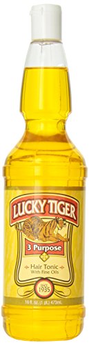 Lucky Tiger 3 Purpose Hair Tonic, 16 Fluid-Ounce