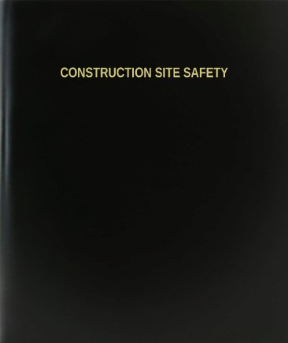 BookFactory® Construction Site Safety Log Book - 120 Page, 8.5x11, Hardbound (XLog-120-7CS-A-L-Main(Construction Site Safety Log Book))