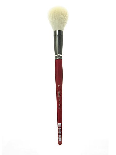 Silver Brush 5518S-20 Silver Mop Short Handle Blender Brush, White Round, Size 20