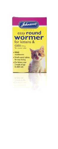 Johnson's Easy Round Wormer Tablets for Cats & Kittens