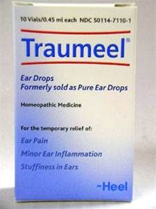 Traumeel Pure Ear Drops 10 Vials
