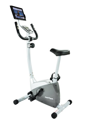 Innova Health and Fitness Upright Bike with iPad/Android Tablet Holder