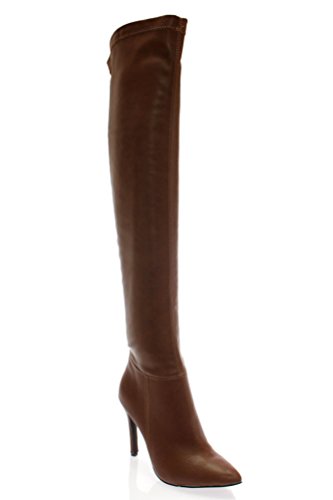 Breckelles Beverly-16 Boots, Tan Pu, 11