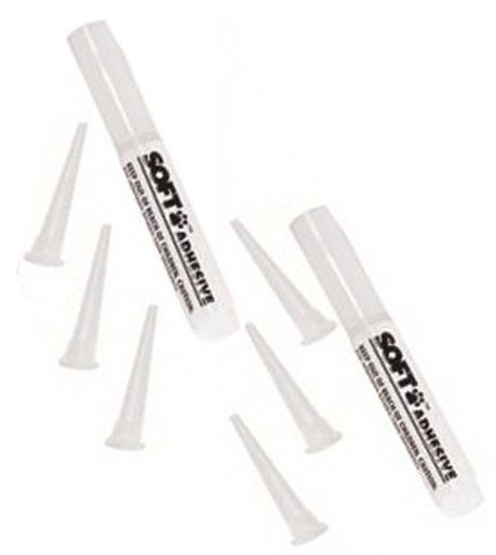 Soft Claws: 2 Adhesive Glue Sticks & 6 Applicator Tips Extra Supplies for Canine and Feline Soft Claws