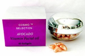 Cosmo Selection Avocado Vitamin Facial Oil 60 Softgels
