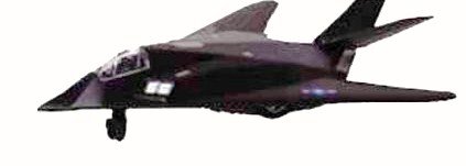 8 F-117 Nighthawk Stealth Strike Fighter Pull Back Action Metal Diecast Plane