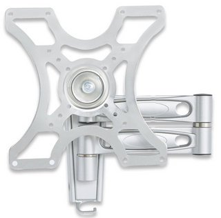 Manhattan Universal Wall Bracket for Flat Screen TVs 17 inch to 37 inches Silver