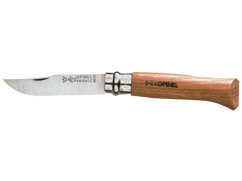 Opinel No.8 VRI Oak Handle Lock Knife - Brown