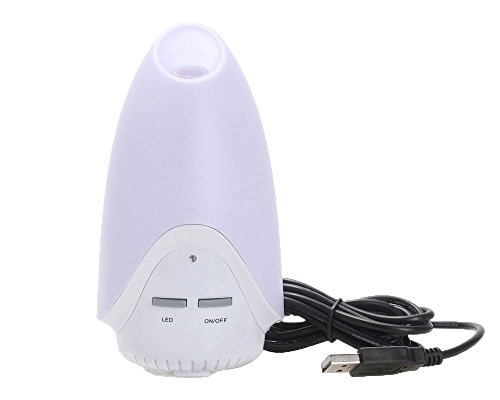 niceEshop(TM) Aromatherapy Aroma Atomizer Air Humidifier LED Ultrasonic Purifier Diffuser for House (White,US Plug)