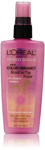 (2 Pack) L'Oreal Paris Advanced Haircare Color Vibrancy Root to Tip Fixer, 3.4 Fl Oz each