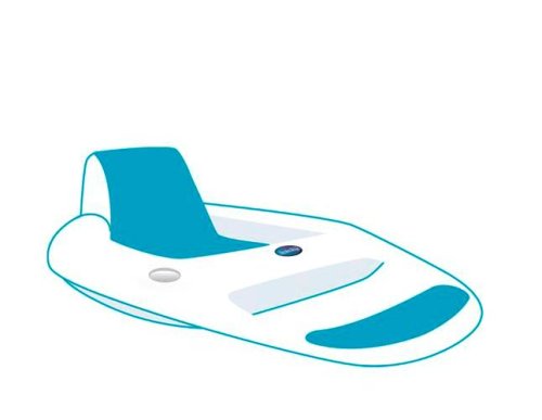 Swimways Spring Float Recliner - White/Teal