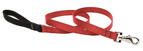 LupinePet 3/4 Red 6-Foot Dog Lead