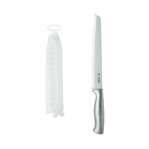 Sabatier Stainless Steel Handle Bread Knife with Clear Sheath (8-Inch)