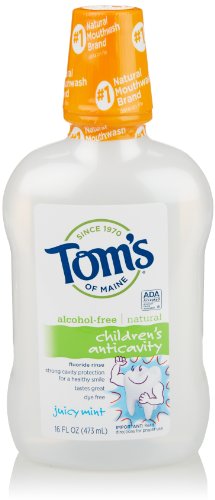 Tom's of Maine Children's Anticavity Fluoride Rinse, Juicy Mint, 16 Fl Oz