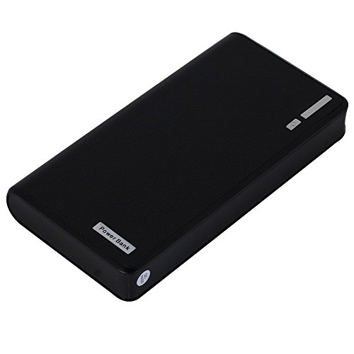 Besteker Wallet Design 20000mAh USB External Battery Backup Power Bank for Tablet PC Smart Phone iPhone Samsung BlakBerry Nokia HTC MP3 Black