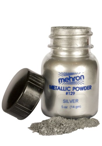 Mehron Metallic Powder with Mixing Liquid - Silver