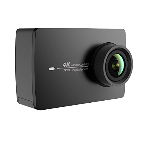 Yi 4K Action Camera 2 2.19 Retina Screen Ambarella A9SE75 Sensor from Sony 12MP 155° Wide Angle 1400mAh - Black