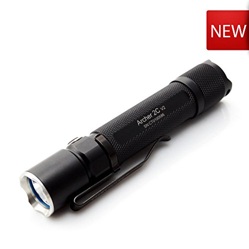 ThruNite CREE XP-L V6 Archer 2C V2 Max Output 840 Lumen Tactical LED Flashlight Run on 1x CR123/16340 Battery (Not Included)