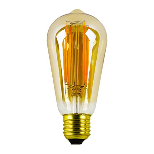LIGHTSTORY Gilded LED Edison Bulb ST18 40W Equivalent, 2200K, E26 Base, Non-dimmable